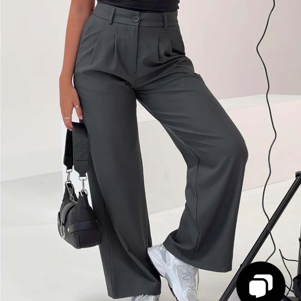 Princess Polly Archer Pants Slate